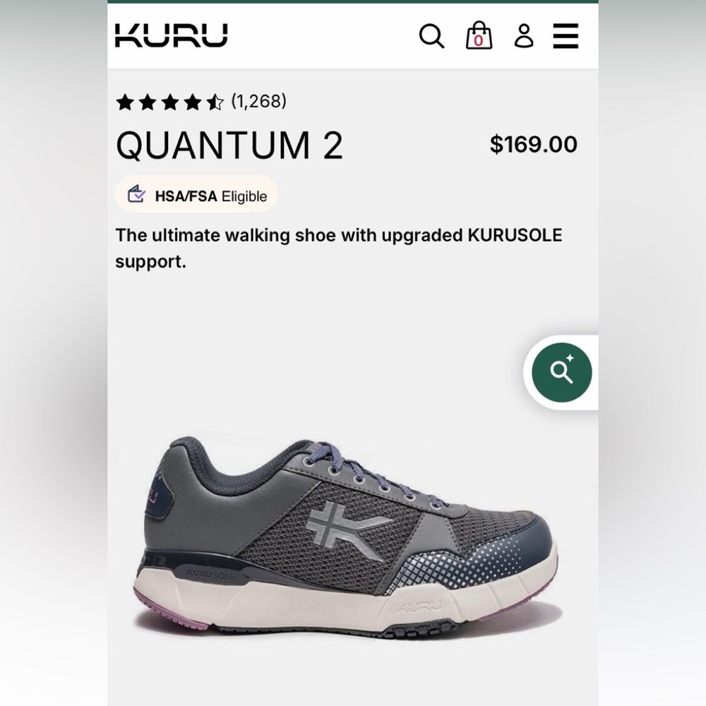 KURU Gray Athletic Shoes - Picture 6 of 8